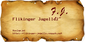 Flikinger Jagelló névjegykártya